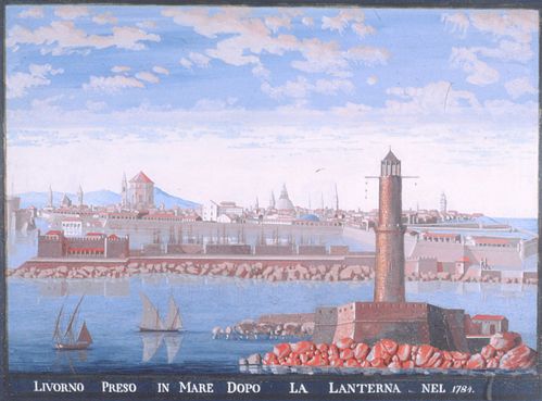 Veduta di Livorno - Archivio di Stato di Livorno - Maggiore Baseggio